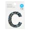 12 Pack: Black AB Letter Bling Sticker by Recollections®